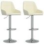 Kitchen stools 2 units of cream fabric by vidaXL, Kitchen stools - Ref: Foro24-339445, Price: 122,40 €, Discount: %