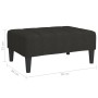 Black fabric footstool 78x56x32 cm by vidaXL, Ottomans - Ref: Foro24-337778, Price: 76,81 €, Discount: %