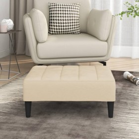 Cream velvet footstool 78x56x32 cm by vidaXL, Ottomans - Ref: Foro24-337798, Price: 82,99 €, Discount: %