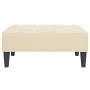 Cream velvet footstool 78x56x32 cm by vidaXL, Ottomans - Ref: Foro24-337798, Price: 82,90 €, Discount: %