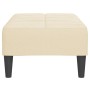 Cream velvet footstool 78x56x32 cm by vidaXL, Ottomans - Ref: Foro24-337798, Price: 82,90 €, Discount: %