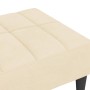 Cream velvet footstool 78x56x32 cm by vidaXL, Ottomans - Ref: Foro24-337798, Price: 82,90 €, Discount: %