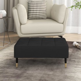 Black velvet footstool 78x56x32 cm by vidaXL, Ottomans - Ref: Foro24-337818, Price: 97,99 €, Discount: %