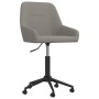 Light Gray Velvet Swivel Office Chair by vidaXL, Office chairs - Ref: Foro24-339469, Price: 79,10 €, Discount: %