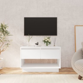 TV stand made of white plywood 70x41x44 cm by vidaXL, TV Furniture - Ref: Foro24-809494, Price: 59,23 €, Discount: %