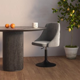 Light Gray Velvet Kitchen Stool by vidaXL, Kitchen stools - Ref: Foro24-339475, Price: 87,13 €, Discount: %