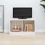 Solid white pine wood TV cabinet 70x33x42 cm by vidaXL, TV Furniture - Ref: Foro24-809943, Price: 33,46 €, Discount: %