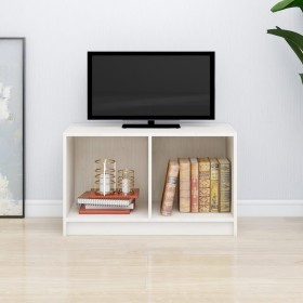 Mueble de TV de madera maciza de pino blanco 70x33x42 cm de vidaXL, Muebles TV - Ref: Foro24-809943, Precio: 33,99 €, Descuen...