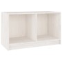 Solid white pine wood TV cabinet 70x33x42 cm by vidaXL, TV Furniture - Ref: Foro24-809943, Price: 33,46 €, Discount: %