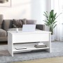 Plywood white glossy coffee table 80x50x40 cm by vidaXL, Coffee table - Ref: Foro24-809662, Price: 67,80 €, Discount: %