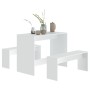 White plywood 3-piece dining set by vidaXL, Furniture sets for kitchens and dining rooms - Ref: Foro24-809476, Price: 95,58 €...