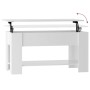 Glossy white plywood coffee table 101x49x52 cm by vidaXL, Coffee table - Ref: Foro24-809707, Price: 79,68 €, Discount: %