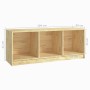 Solid pine wood TV cabinet 104x33x41 cm by vidaXL, TV Furniture - Ref: Foro24-809960, Price: 56,80 €, Discount: %