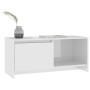 Glossy white plywood TV cabinet 90x35x40 cm by vidaXL, TV Furniture - Ref: Foro24-809788, Price: 52,67 €, Discount: %