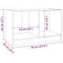 TV-Schrank aus massivem Kiefernholz, 70 x 33 x 42 cm von vidaXL, TV-Möbel - Ref: Foro24-809942, Preis: 37,68 €, Rabatt: %