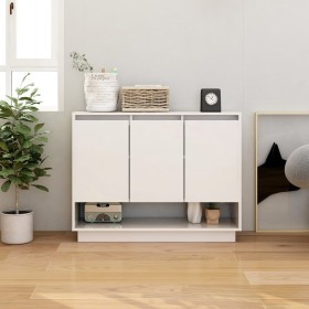 White plywood sideboard 97x31x75 cm by vidaXL, Sideboards - Ref: Foro24-809530, Price: 57,99 €, Discount: %