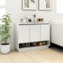 Aparador de madera contrachapada blanco 97x31x75 cm de vidaXL, Aparadores - Ref: Foro24-809530, Precio: 77,94 €, Descuento: %