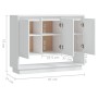 Aparador de madera contrachapada blanco 97x31x75 cm de vidaXL, Aparadores - Ref: Foro24-809530, Precio: 77,94 €, Descuento: %