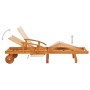 Sun loungers with table and cushions 2 pcs solid acacia wood by vidaXL, Loungers - Ref: Foro24-3077355, Price: 375,89 €, Disc...