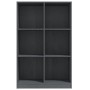 Estantería de madera maciza de pino gris 70x33x110 cm de vidaXL, Librerías y estanterías - Ref: Foro24-809956, Precio: 62,99 ...