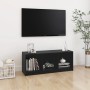 Solid black pine wood TV stand 104x33x41 cm by vidaXL, TV Furniture - Ref: Foro24-809964, Price: 42,76 €, Discount: %