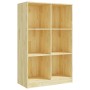 Estantería de madera maciza de pino 70x33x110 cm de vidaXL, Librerías y estanterías - Ref: Foro24-809954, Precio: 92,81 €, De...