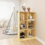 Estantería de madera maciza de pino 70x33x110 cm de vidaXL, Librerías y estanterías - Ref: Foro24-809954, Precio: 92,81 €, De...