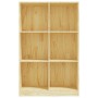 Estantería de madera maciza de pino 70x33x110 cm de vidaXL, Librerías y estanterías - Ref: Foro24-809954, Precio: 92,81 €, De...