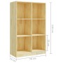 Estantería de madera maciza de pino 70x33x110 cm de vidaXL, Librerías y estanterías - Ref: Foro24-809954, Precio: 92,81 €, De...