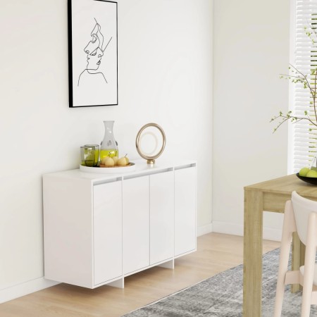 White plywood sideboard 120x41x75 cm by vidaXL, Sideboards - Ref: Foro24-809602, Price: 132,19 €, Discount: %