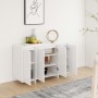 Weißes Sperrholz-Sideboard 120x41x75 cm von vidaXL, Sideboards - Ref: Foro24-809602, Preis: 130,99 €, Rabatt: %