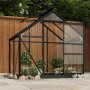 Anthracite gray aluminum glass greenhouse 155x103x191cm by vidaXL, Greenhouses - Ref: Foro24-3082333, Price: 570,96 €, Discou...