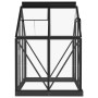 Anthracite gray aluminum glass greenhouse 155x103x191cm by vidaXL, Greenhouses - Ref: Foro24-3082333, Price: 571,99 €, Discou...