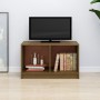 Mueble de TV de madera maciza de pino marrón miel 70x33x42 cm de vidaXL, Muebles TV - Ref: Foro24-809945, Precio: 35,22 €, De...