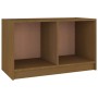 Mueble de TV de madera maciza de pino marrón miel 70x33x42 cm de vidaXL, Muebles TV - Ref: Foro24-809945, Precio: 35,22 €, De...