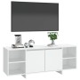 Mueble para TV madera contrachapada blanco 130x35x50 cm de vidaXL, Muebles TV - Ref: Foro24-809584, Precio: 76,45 €, Descuent...