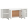 Weißer TV-Schrank aus Sperrholz, 130 x 35 x 50 cm von vidaXL, TV-Möbel - Ref: Foro24-809584, Preis: 76,45 €, Rabatt: %