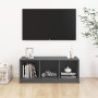 Mueble de TV madera maciza de pino gris 104x33x41 cm de vidaXL, Muebles TV - Ref: Foro24-809962, Precio: 58,61 €, Descuento: %