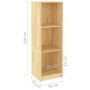 Solid pine wood shelving/space divider 36x33x110 cm by vidaXL, Bookcases and shelves - Ref: Foro24-809936, Price: 57,99 €, Di...