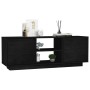 Mueble de TV madera maciza de pino negro 110x30x40 cm de vidaXL, Muebles TV - Ref: Foro24-809904, Precio: 73,99 €, Descuento: %