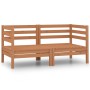 2 seater garden sofa solid honey brown pine wood by vidaXL, Outdoor sofas - Ref: Foro24-3082390, Price: 118,99 €, Discount: %