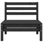 Garden furniture set 4 pieces solid black pine wood by vidaXL, Garden sets - Ref: Foro24-3082406, Price: 205,93 €, Discount: %