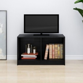 Mueble de TV de madera maciza de pino negro 70x33x42 cm de vidaXL, Muebles TV - Ref: Foro24-809946, Precio: 33,99 €, Descuent...