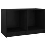 Solid black pine wood TV cabinet 70x33x42 cm by vidaXL, TV Furniture - Ref: Foro24-809946, Price: 33,47 €, Discount: %