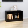 Solid black pine wood TV cabinet 70x33x42 cm by vidaXL, TV Furniture - Ref: Foro24-809946, Price: 33,47 €, Discount: %