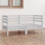 Garden sofa, 2-seater, solid white pine wood by vidaXL, Outdoor sofas - Ref: Foro24-3082388, Price: 119,68 €, Discount: %