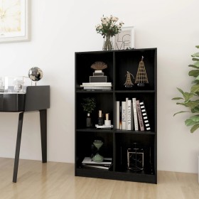 Regal aus massivem schwarzem Kiefernholz, 70 x 33 x 110 cm von vidaXL, Bücherregale und Regale - Ref: Foro24-809958, Preis: 9...