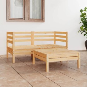 Garden furniture set 3 pieces solid pine wood by vidaXL, Garden sets - Ref: Foro24-3082392, Price: 144,99 €, Discount: %