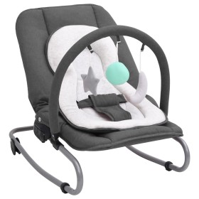 Anthrazitgraue Baby-Schaukelhängematte aus Stahl von vidaXL, Schaukelstühle und Babystühle - Ref: Foro24-10254, Preis: 67,99 ...