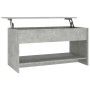 Concrete gray plywood coffee table 102x50x52.5cm by vidaXL, Coffee table - Ref: Foro24-809651, Price: 78,01 €, Discount: %